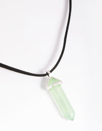 Green Fluorite Shard Cord Necklace - link has visual effect only