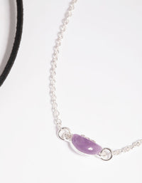 Mixed Metal Semi-Precious Stone Jingle Choker - link has visual effect only