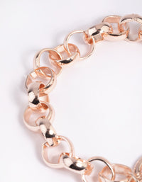 Rose Gold Butterfly Fob Bracelet - link has visual effect only