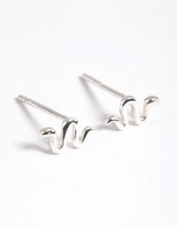 Sterling Silver Snake Stud Earrings - link has visual effect only