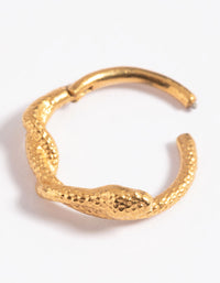 Gold Plated Surgical Steel Snake Clicker Ring - link has visual effect only