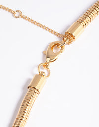 Gold Plated Snake Chain Necklace - link has visual effect only