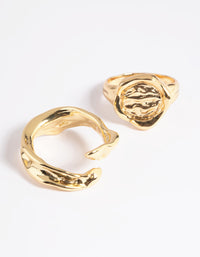 Gold Plated Molten Ring - link has visual effect only