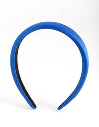 Blue Thin Satin Headband - link has visual effect only