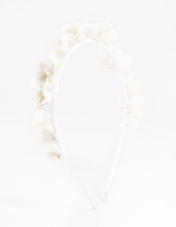 White Flower Headband