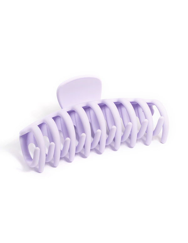 Pastel Lilac Large Barrel Claw Clip