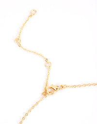 Gold Plated Diamante Butterfly Necklace - link has visual effect only