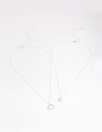 Silver Butterfly Cut Out Necklace Pack - link has visual effect only