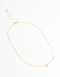 Gold Plated Taurus Necklace with Cubic Zirconia Pendant - link has visual effect only