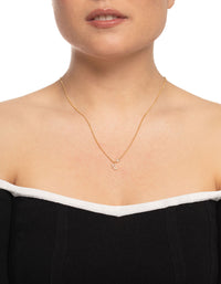 Gold Plated Scorpio Necklace With Cubic Zirconia Pendant - link has visual effect only