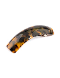 Acrylic Brown Tartan Barrette Clip - link has visual effect only