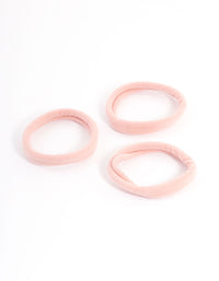 Blush Fabric Hair Tie Pack - link has visual effect only