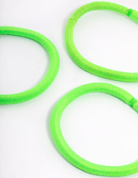 Green Fabric Classic Hair Tie Pack - link has visual effect only