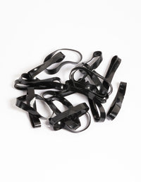 Black Mini Hair Elastics 60-Pack - link has visual effect only