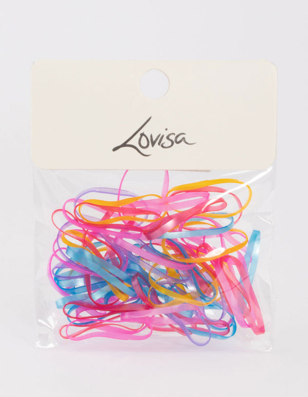 Bright Mini Hair Elastics 60-Pack