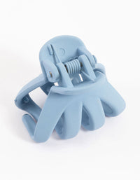 Blue Four Prong Mini Hair Claw Clip - link has visual effect only