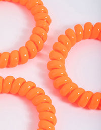 Orange Plastic Large Hair Spiral Pack - link has visual effect only