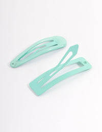 Coated Teal Mixed Bubble Snap Clip Pack - link has visual effect only