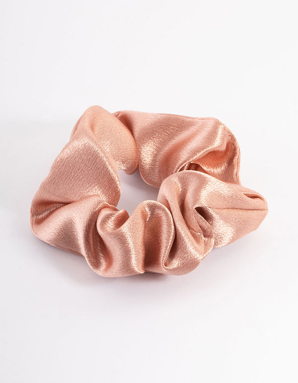 Blush Fabric Satin Scrunchie