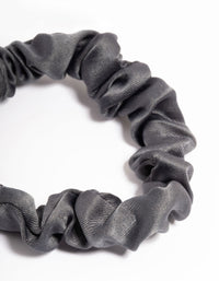 Gunmetal Fabric Narrow Scrunchie - link has visual effect only