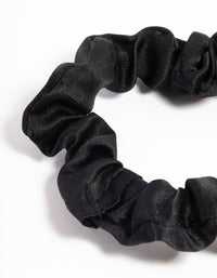 Black Fabric Narrow Scrunchie - link has visual effect only