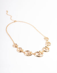 Gold Gradual Twirl Necklace - link has visual effect only