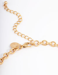 Worn Gold Twirl Choker - link has visual effect only