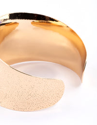 Gold Wavy Hammered Cuff Bracelet Pack - link has visual effect only