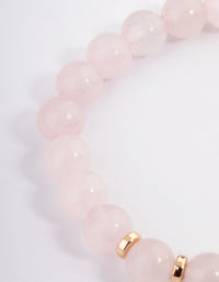 Stone Quartz Bead Bracelet - link has visual effect only