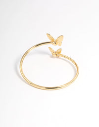 Gold Plated Double Butterfly Bangle - link has visual effect only