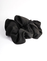 Black Fabric Classic Scrunchie - link has visual effect only