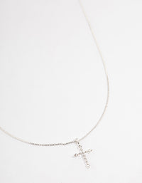 Silver Elegant Cross Necklace - link has visual effect only