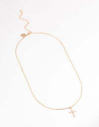 Gold Elegant Cross Necklace - link has visual effect only