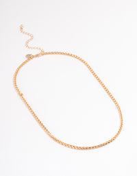 Gold Wheat Chain Necklace - link has visual effect only