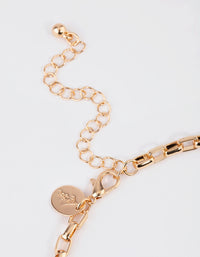 Gold Statement Box Chain Necklace - link has visual effect only