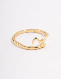 Gold Plated Mini Snake Ring - link has visual effect only