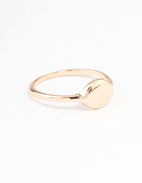 Gold Rounded Metal Ring - link has visual effect only