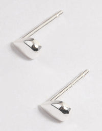 Sterling Silver Teardrop Stud Earrings - link has visual effect only