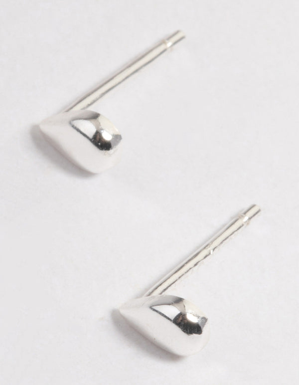 Sterling Silver Teardrop Stud Earrings