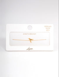 Gold Plated Sterling Silver Origami Bird Bracelet - link has visual effect only