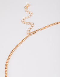 Gold Mixed Beaded Long Necklace - link has visual effect only