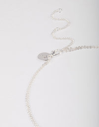 Silver Plated Double Freshwater Pearl Double Layer Necklace - link has visual effect only