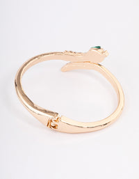 Gold Diamante Snake Hinge Cuff Necklace - link has visual effect only