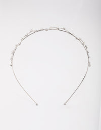 Gold Cubic Zirconia Dainty Vine Headband - link has visual effect only