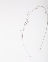 Gold Cubic Zirconia Dainty Vine Headband - link has visual effect only