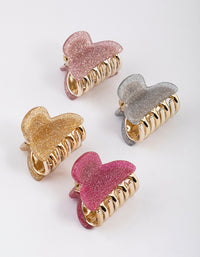 Acrylic Glitter Claw Clip 4-Pack - link has visual effect only