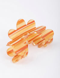 Plastic Orange Cut Out Claw Clip - link has visual effect only