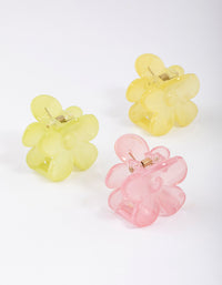 Plastic Flower Flower Claw Clip Pack - link has visual effect only