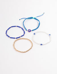 Gold Woven Evil Eye Bracelet - link has visual effect only