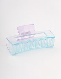 Blue Rectangle Ombre Claw Clip - link has visual effect only